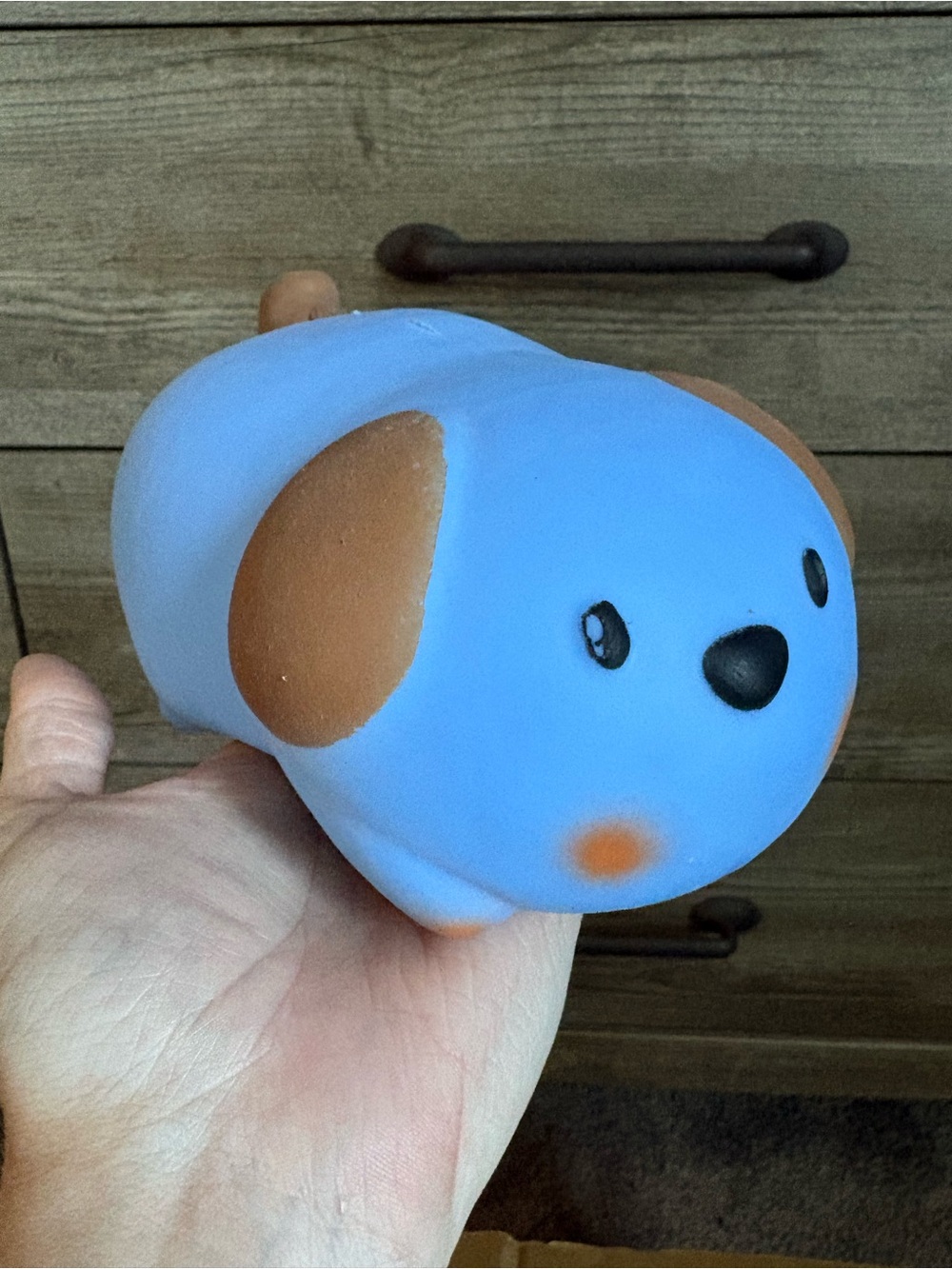 Jumbo blue puppy squishy